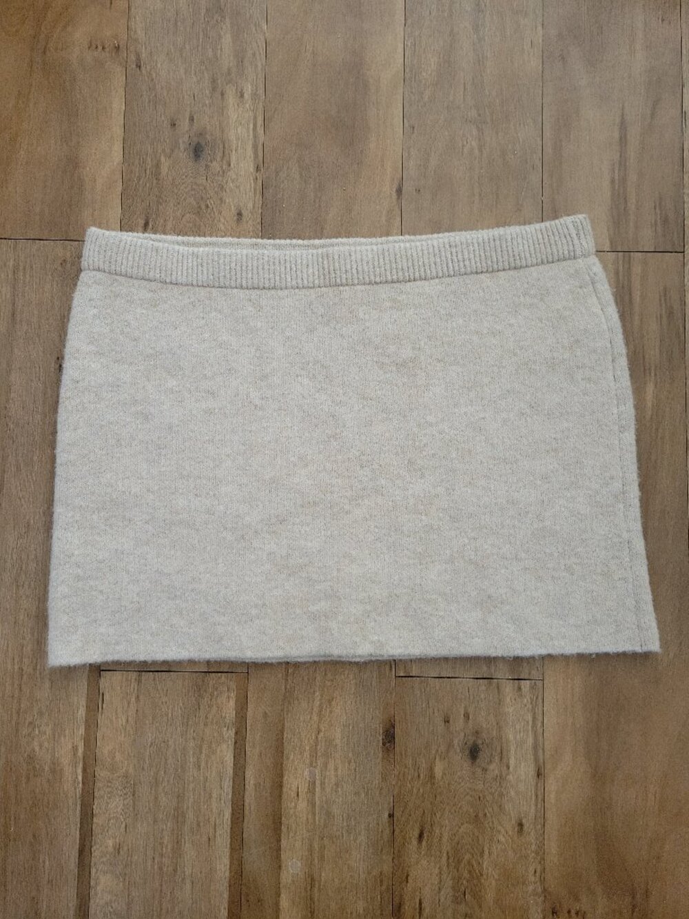 AE American Eagle XXL Oatmeal Cream It Knit Sweater Skirt Skort Cozy Minimalist
